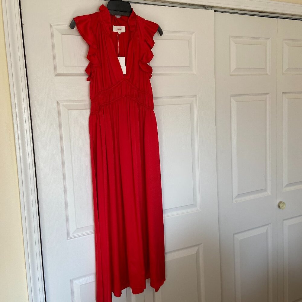 Xirena Red Silk Posey Dress
